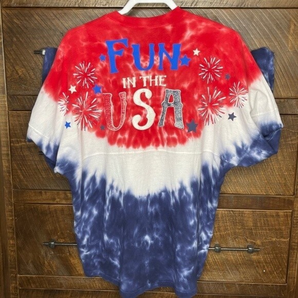 Walt Disney World USA Epcot Spirit Jersey Size Medium *RARE* 4th of July Themed - Picture 4 of 12